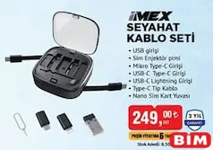 İMEX SEYAHAT KABLO SETİ